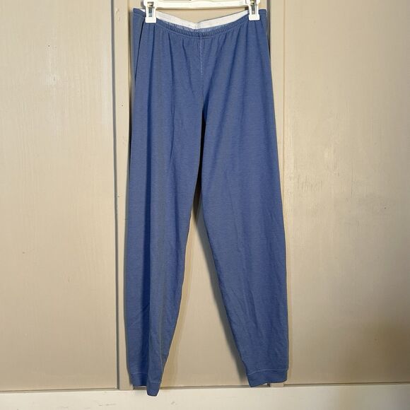 Patagonia Capilene Womens Pajama Pants Large Blue Stretch Comfort Made In USA - Picture 1 of 10